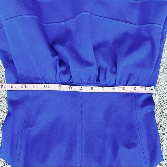 Madewell Silhouette Ponte Sleeveless Mini Dress M Cobalt Blue - Picture 8 of 12